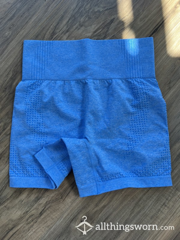 Cheeky B*m B*m Blue Gym Shorts Xx