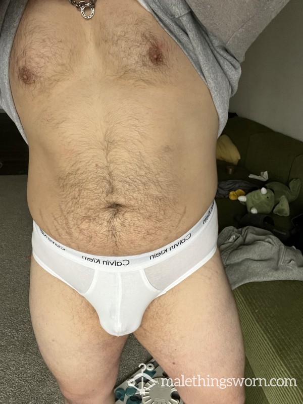 Cla**ic White Calvin Klein Briefs