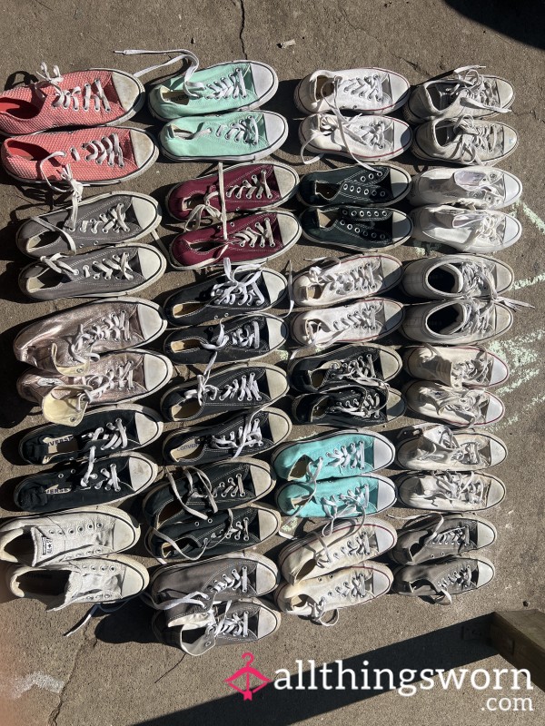 Converse Sneakers, Tennis Shoes Pick Your Pair Comes With Seven Day Wear