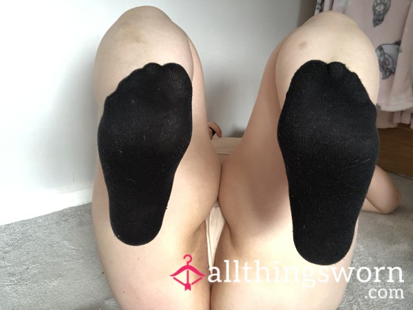 Cotton Black Ankle Socks