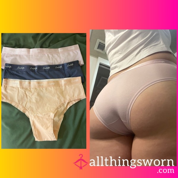 Cotton Cheeky Panties - 3 Colors