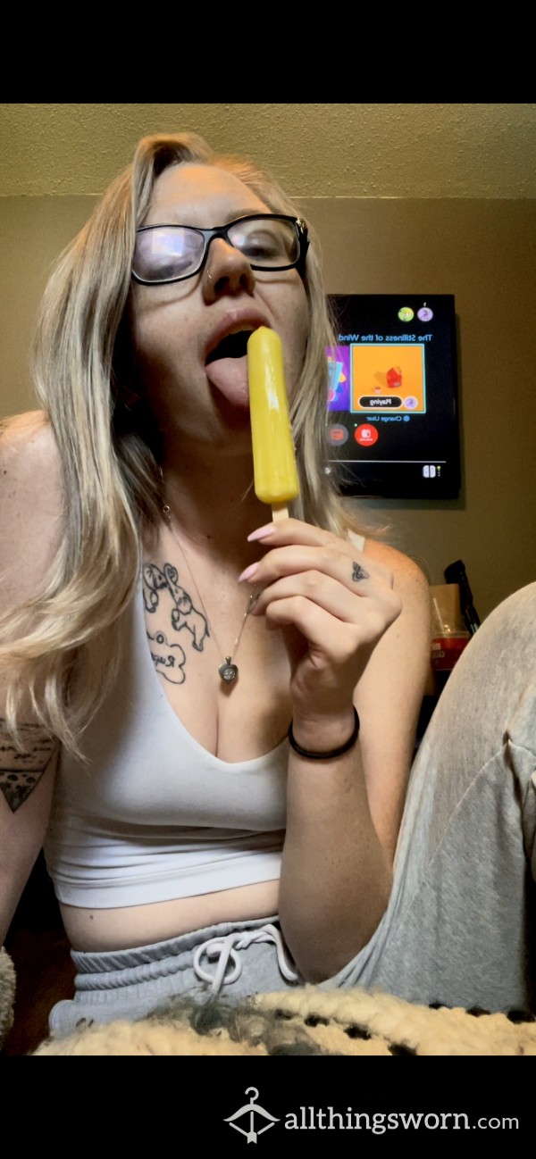 C*m Countdown With A Popsicle 👅😍