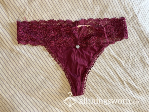 Custom Made Burgundy Thong