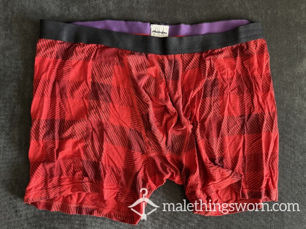 Customizable Red/black Plaid MeUndies Size 2XL Boxer Brief