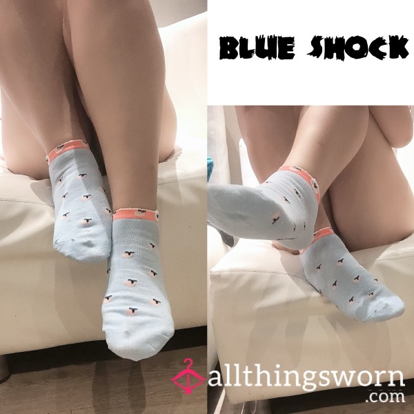 Cute Blue Short Socks🧦😍