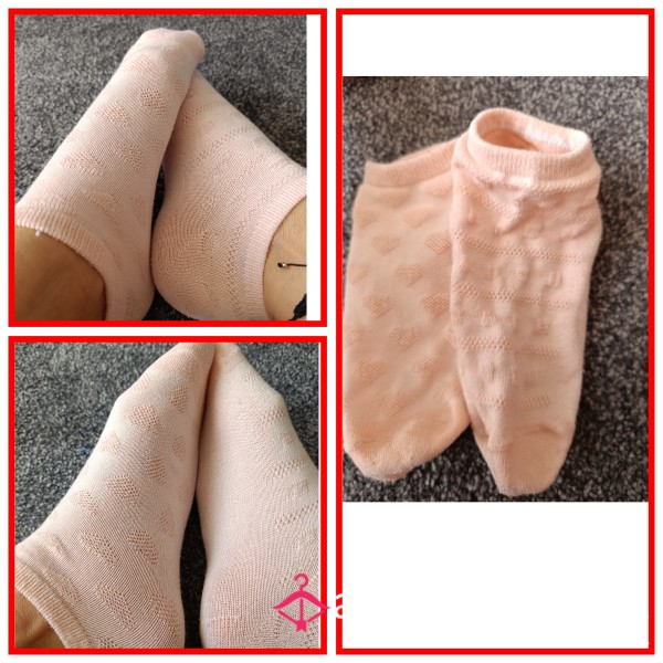 Cute Peach Ankle Socks