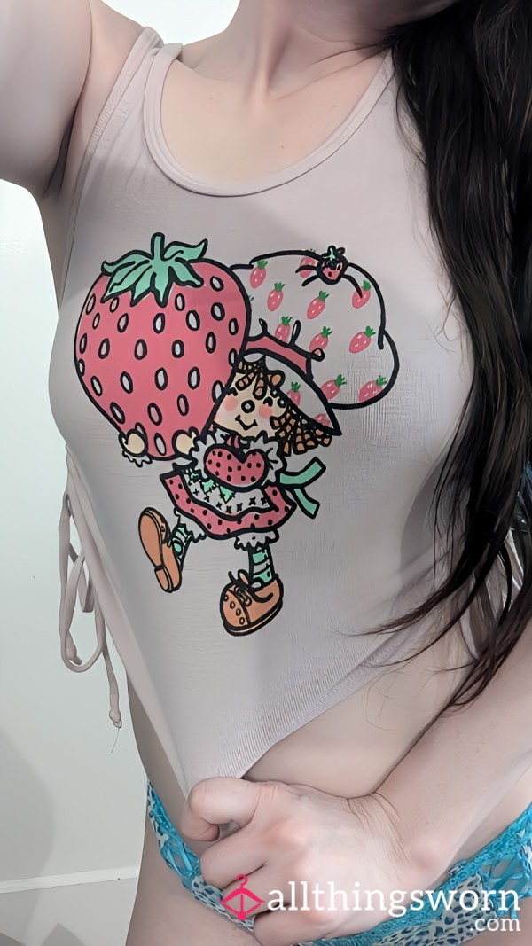 Cute Strawberry Shortcake Crop Top