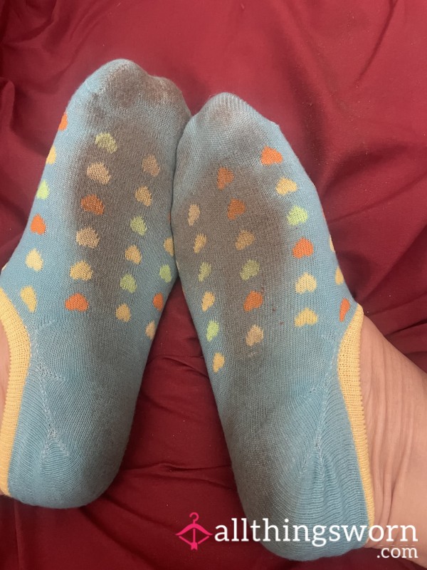 Cute Surprise Pair Of Heart Socks Dirty Stinky