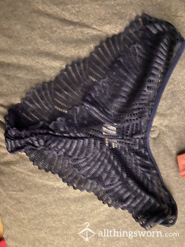 Dark Blue Crisscross Pattern Panties YOU CHOOSE