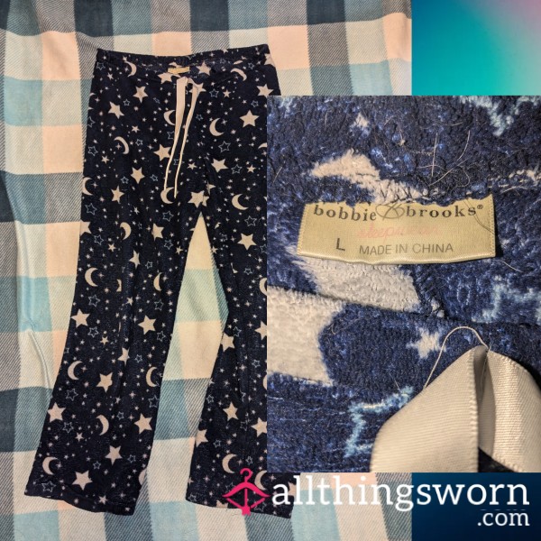 Dark Blue Night Sky Pajama Pants