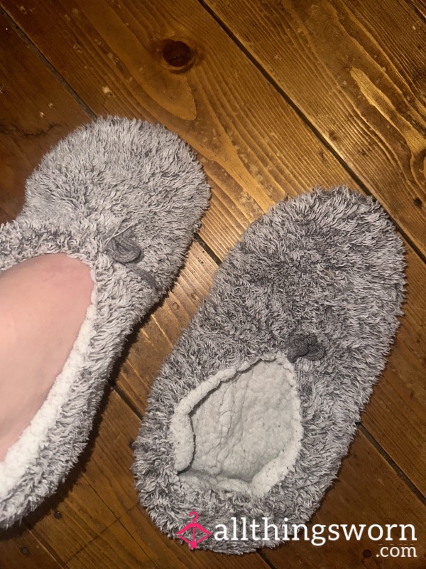Dark Grey Slipper Socks