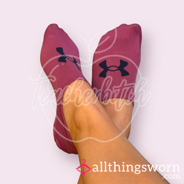 Dark Pink Under Armor No-Show Socks | 1 Of 2 Pairs Available