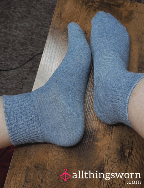 Denim Blue Smiley Socks