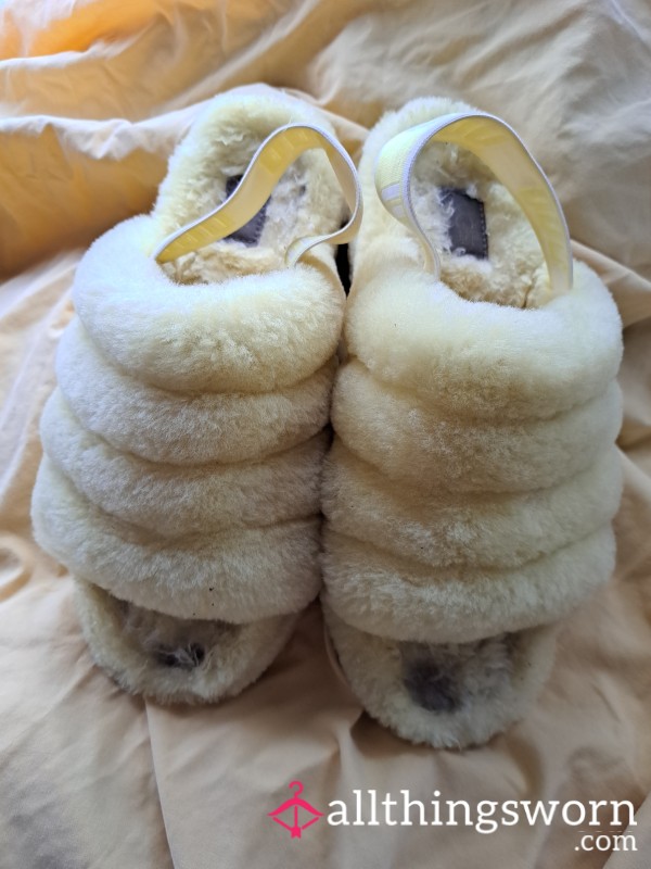 ON HOLD - Destroyed Yellow Flip-Flop Slippers