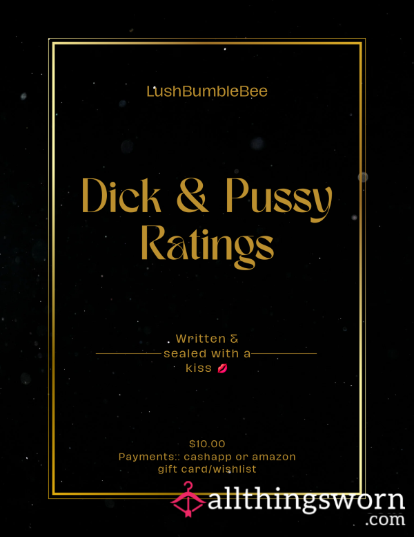 D*ck & Pu**y Ratings 🫦