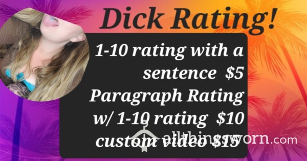 D*ck Rating