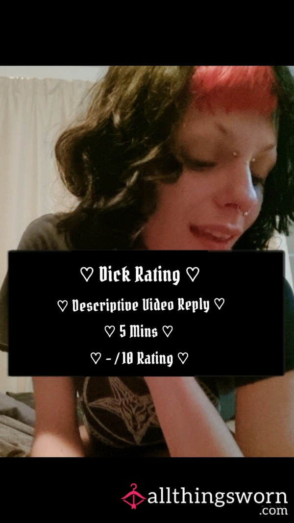 ♡ Dick Rating ♡ Descriptive Video Reply ♡ 5Mins ♡ Rating /10 ♡