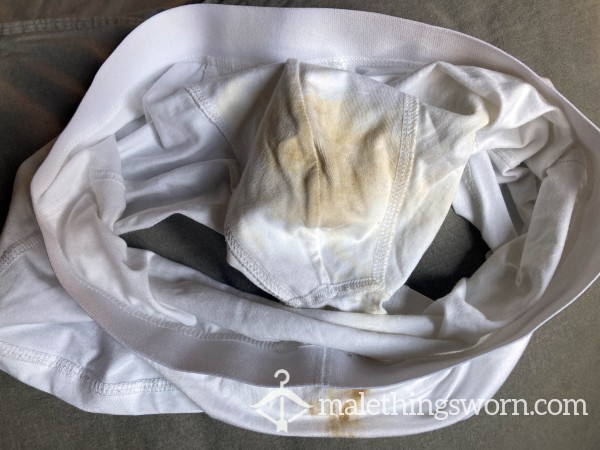 Dirty 5 Days Worn White Boxers