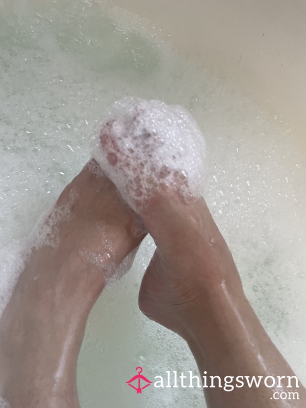 Dirty Lil Feet Getting Washed