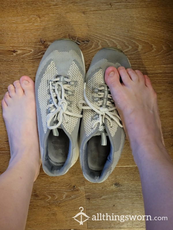 Dirty Sneakers Worn At Work