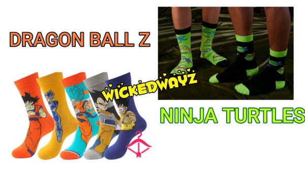 Dragon Ball Z & NINJA TURTLE SOCKS 🧦