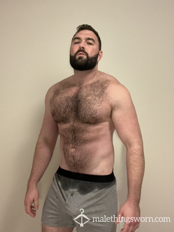 Extra Sweaty Grey Gym Underwear