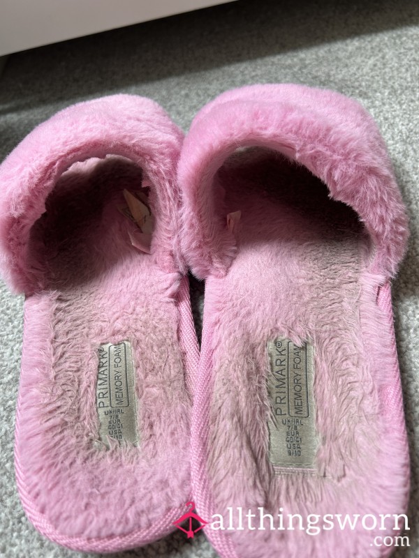 Extremely Worn, Smelly Pink Slippers