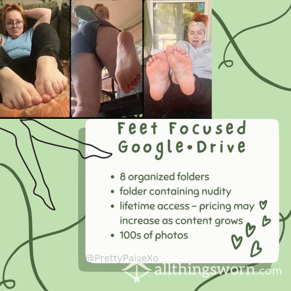 Feet Focused G Drive 👣 Videos + Pictures— Lifetime Access 💚