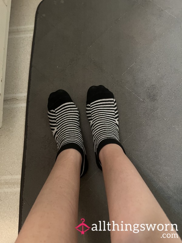 Feet In Striped Socks