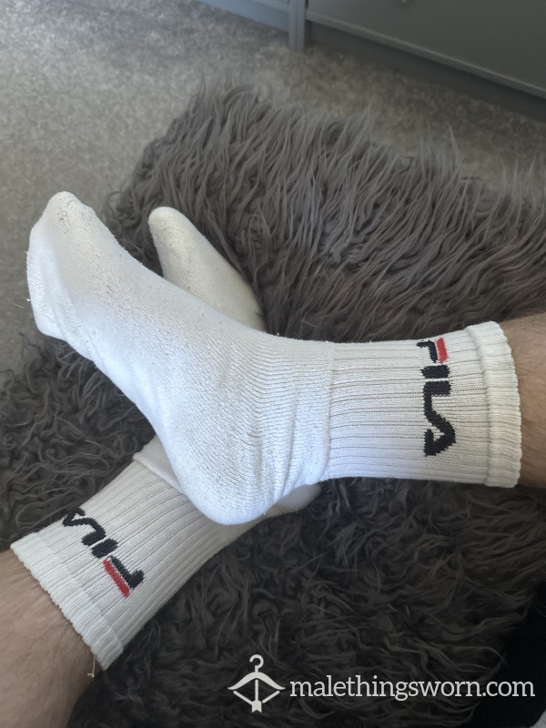 Fila - Men’s Socks - 9/12 - Worn 7 Days SWEATY