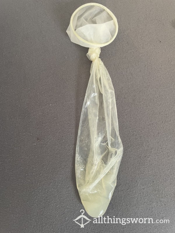 Filled With Alphas C*m Latex Condom