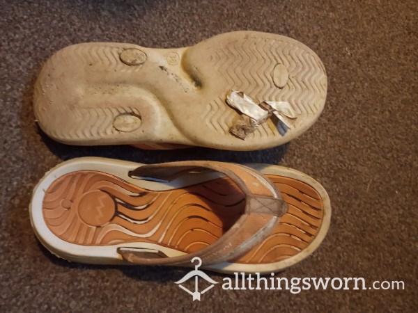 20% Off Today Only! VERY OLD & Well Worn Filthy Flip Flops
