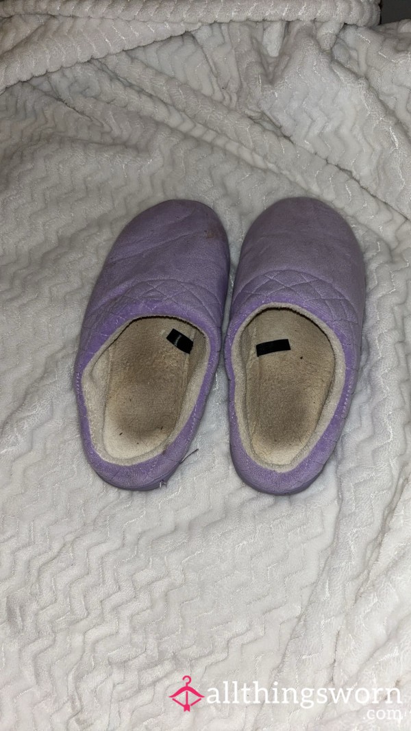 Filthy Purple Slippers