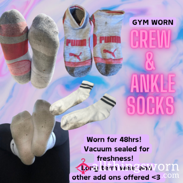 Sweat,  Smelly Cotton Ankle Socks!