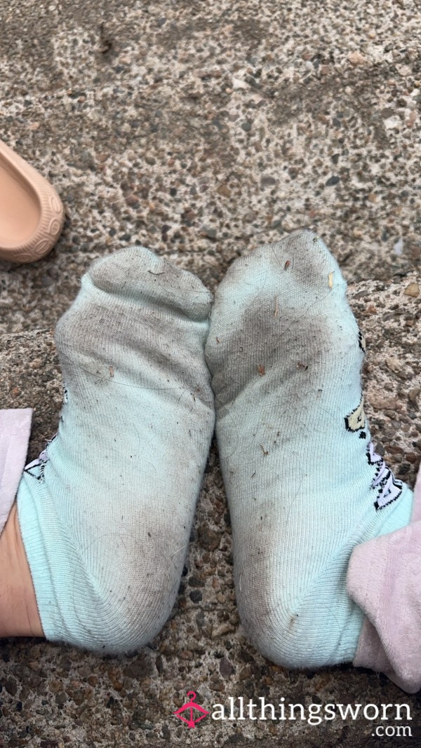 Filthy Stinky Used Well Worn Ankle Socks