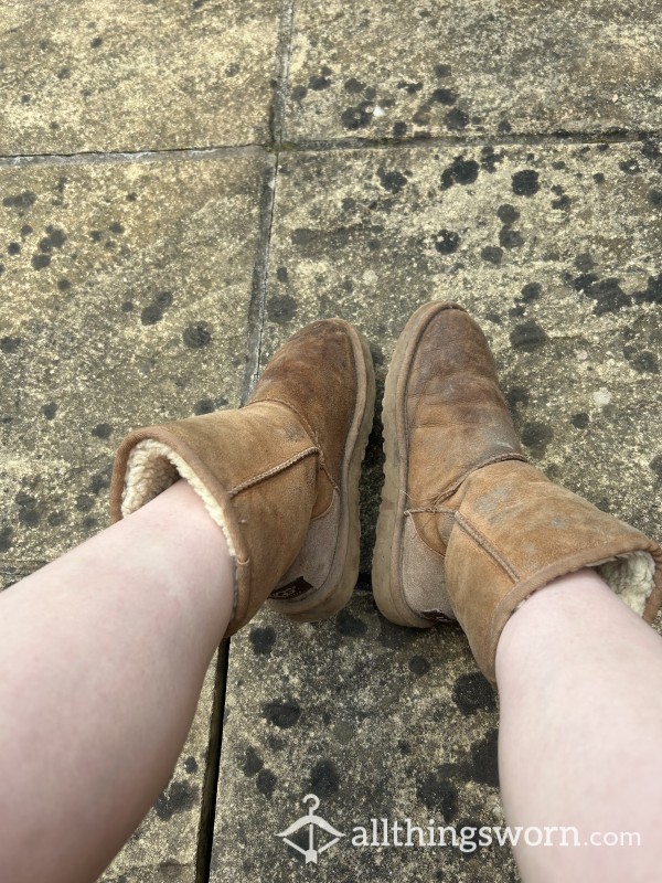 SOLD Filthy Worn Ugg Boots Size UK5