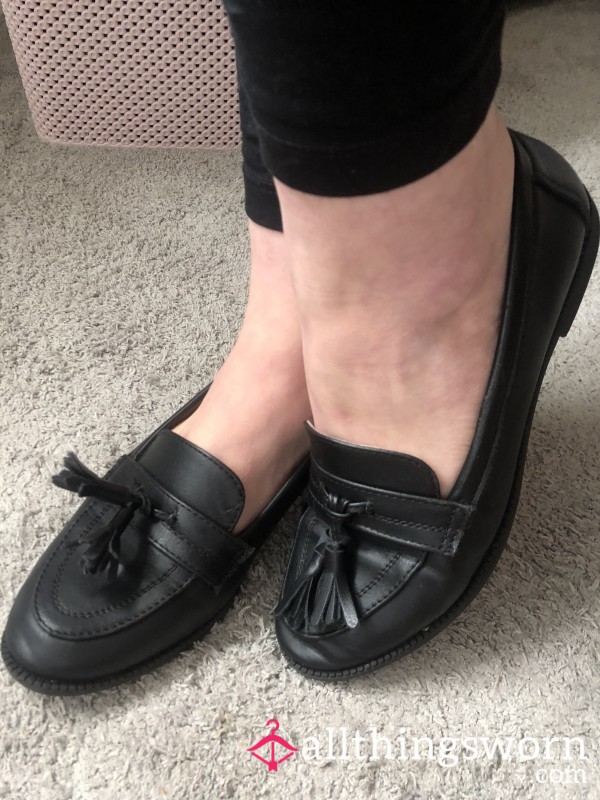 Flat Work Loafers With Tassels Uk Size 5
