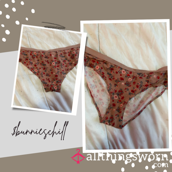 Flowery Brown Underwear