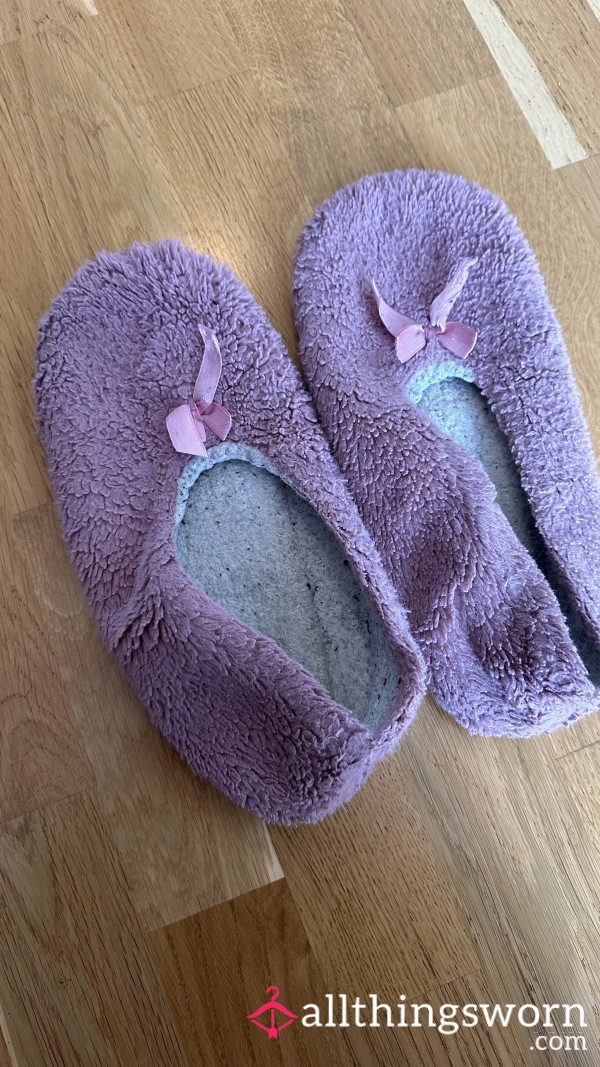 Fluffy Worn Out Slippers