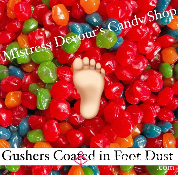 Foot Dust Gushers Candy
