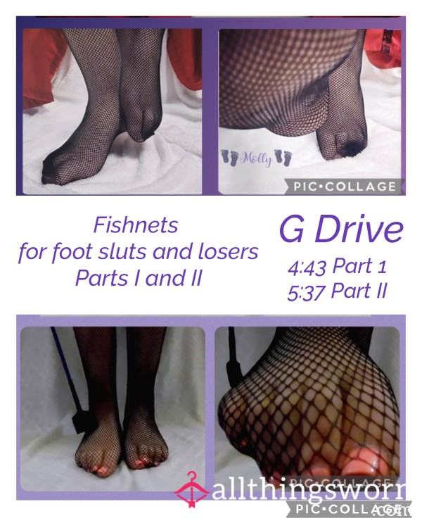 📽Foot Humiliation Videos📽 - 👣 Degrading Little Foot Sluts Like You👣 Fishnets For Footsluts And Losers Part I And II