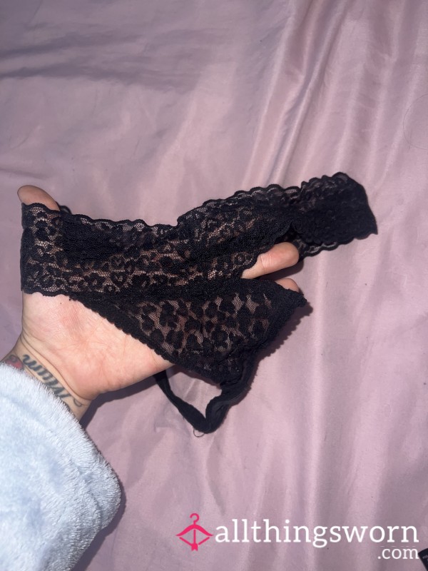 Frayed Black Lace Things, Very Well Worn