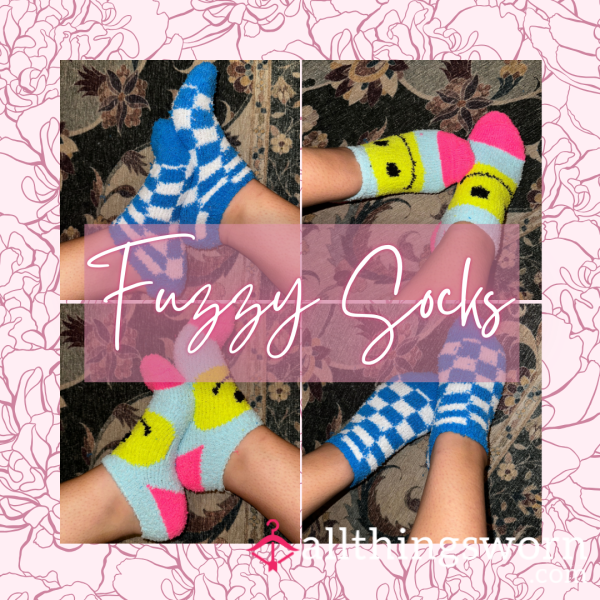 Funky 😃 Fuzzy 👽 Socks ☮️