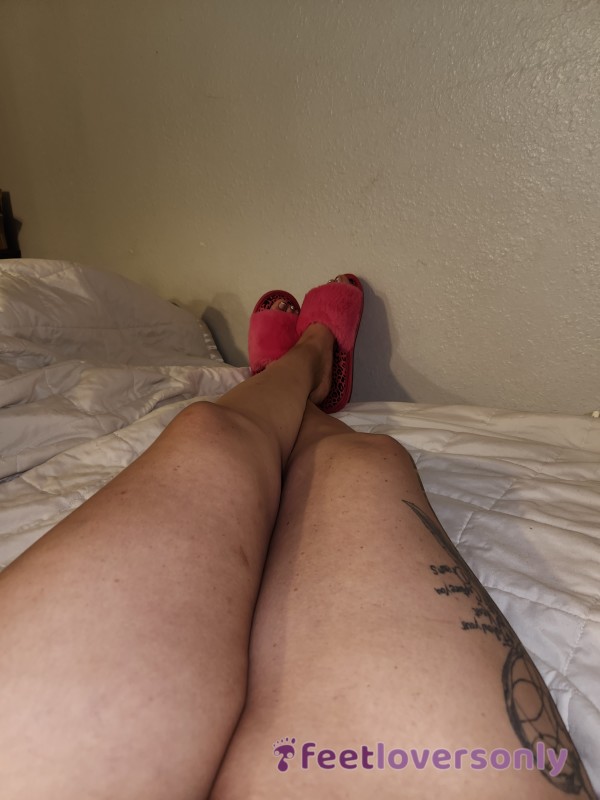 Fuzzy Pink Slippers