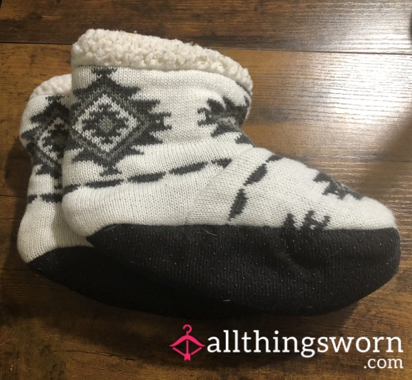 Fuzzy Slipper Booties - Includes US Shipping - Custom Wear Available