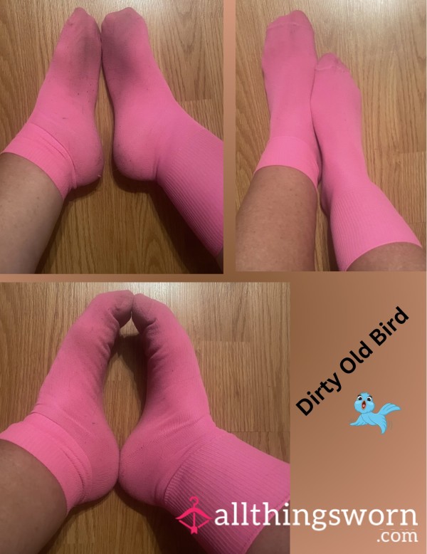 Bright Pink Smelly Socks