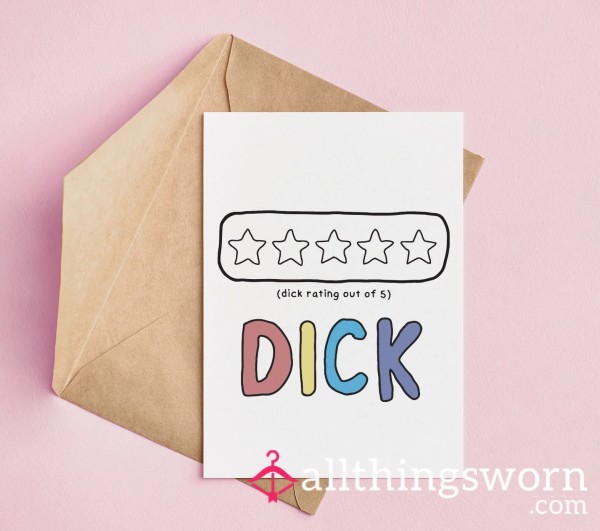 Get Your C*ck Rated: Praise, Humiliation, Or Complete Honesty