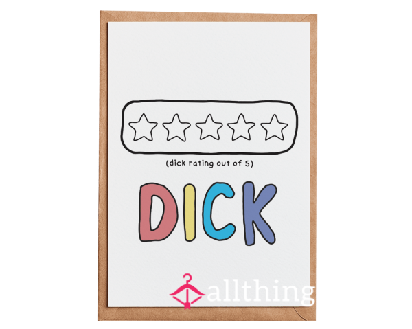 Get Your D*ck Rated. Honest Ratings Only