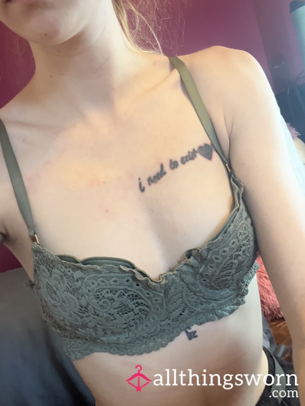 Green Lace Bra (#2)