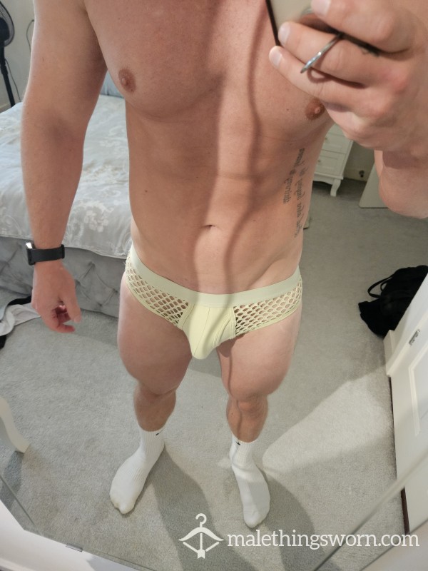 Green Mesh Briefs